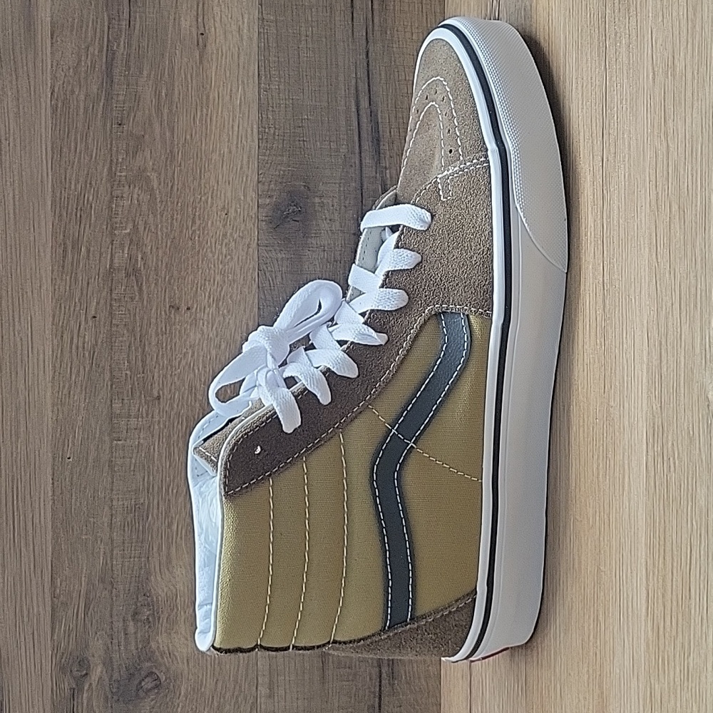 Van's SK8-Hi Brand new in the box no lid authentic uper textile and leather - Picture 6 of 11